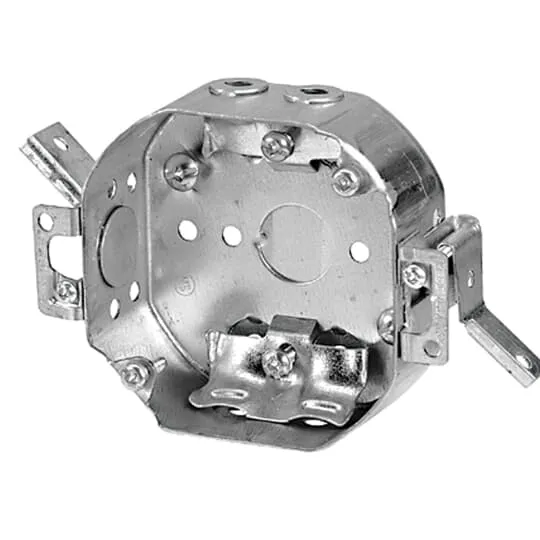BOX METAL OCTAGONAL 4X 1-1/2"D FOR NMD CABLE & REWORK