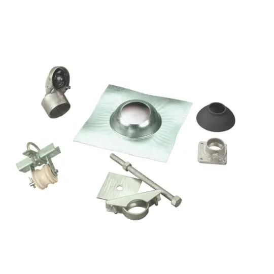 MAST KIT 100A C/W CAP-RACK-FLANGE-CLAMP-COUPLER ON