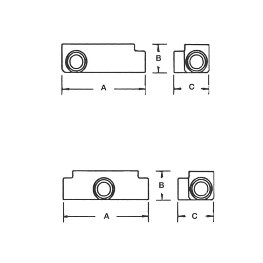 LRL RIGID/EMT 1" COVER/GASKET ALUMINUM