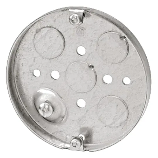 BOX METAL ROUND 4X 1/2"D CEILING PAN WITH 1/2" KO