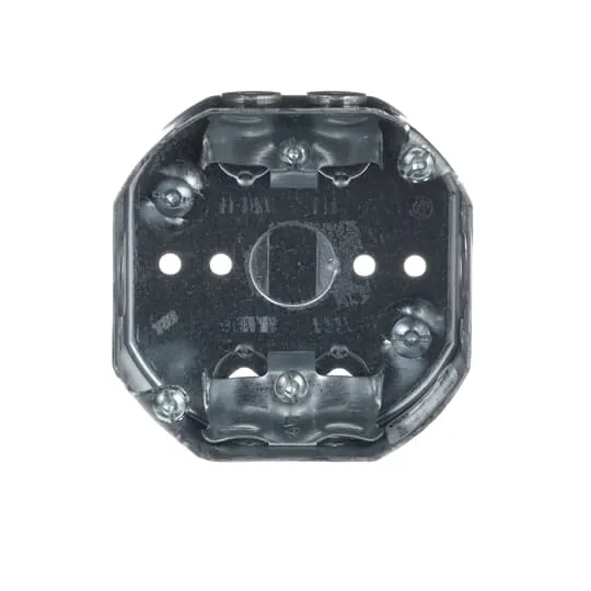BOX METAL OCTAGONAL 4X 1-1/2"D FOR CEILING FAN & NMD