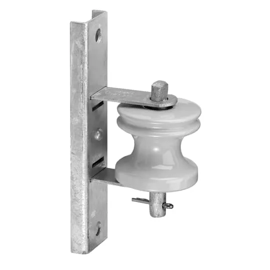 SPOOL RACK TRIPLEX WIRE FLAT MOUNT HEAVY DUTY + INSULATOR