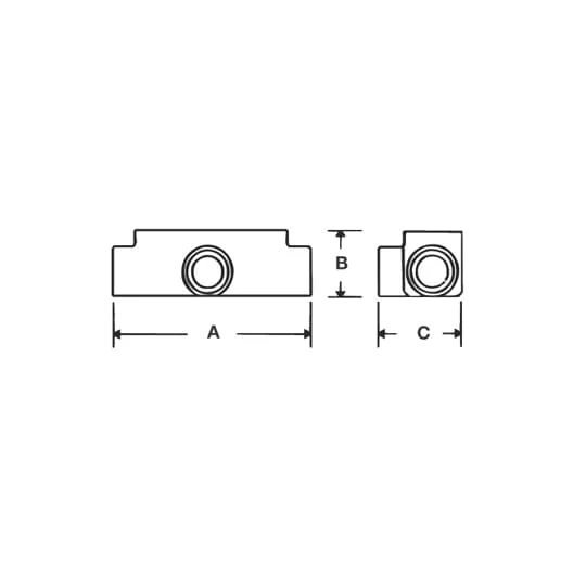 T RIGID/EMT 1-1/4" COVER/GASKET ALUMINUM