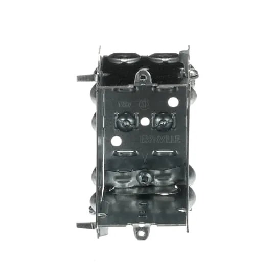 BOX METAL 1G 3X 2X 3"D 4-HOLES FOR NMD/BX CABLE LESS EAR