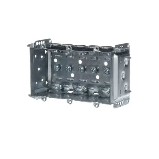 BOX METAL 3G 3X 5-1/2X 2-1/2"D 4-HOLES FOR NMD CABLE