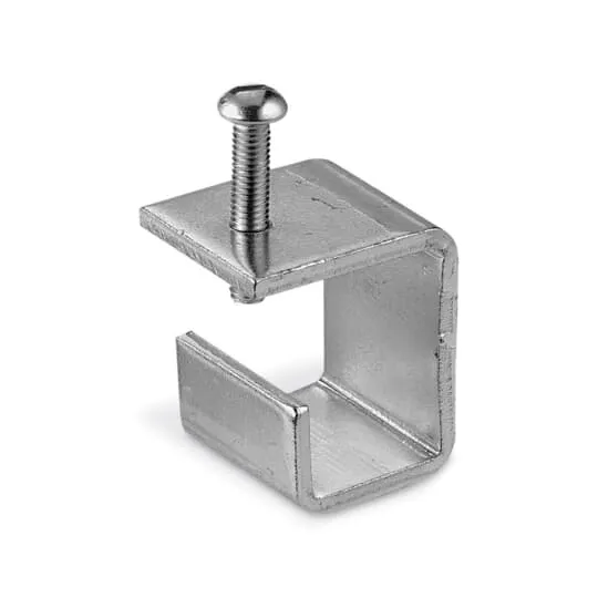 CABLE TRAY COVER CLAMP STEEL ZINC PLATED