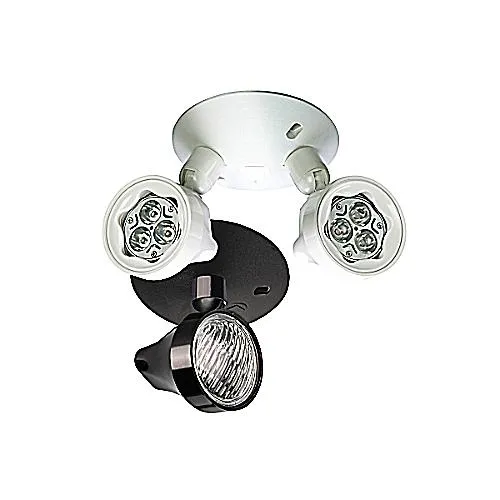 REMOTE HEAD SINGLE MR16 24V4W LED W/CANOPY WHITE