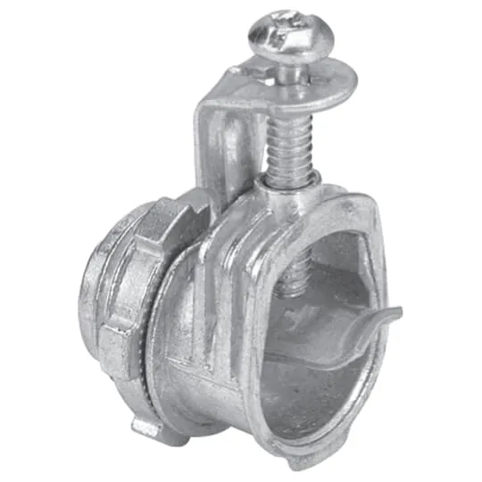 CONNECTOR BX/FLEX/NMD/NMWU 3/8" ZINC