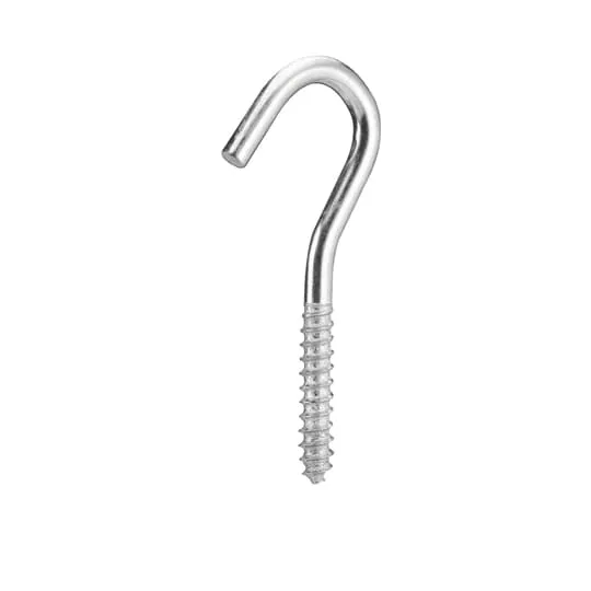 HOOK METAL SCREW #M-10 ZINC PLATED STEEL 2-1/2" LENGTH