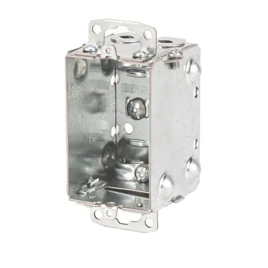BOX METAL 1G 3X 2X 2"D GANGABLE FOR NMD/BX CABLE