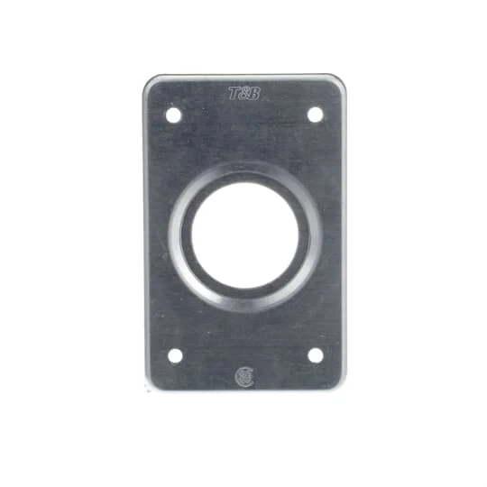 COVER FS 1G ALUMINUM FOR 15A SINGLE RECEPTACLE 1-13/32"D