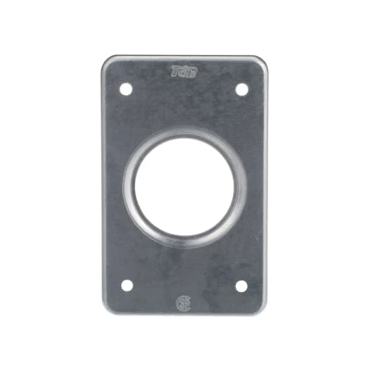 COVER FS 1G ALUMINUM 20A SINGLE LOCK RECEPTACLE 1-19/32"D