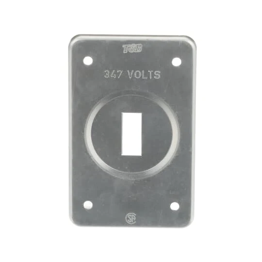 COVER FS 1G ALUMINUM FOR 1-TOGGLE SWITCH 347V