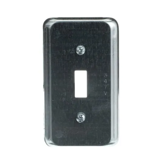 COVER METAL 1G FOR 347V TOGGLE SWITCH