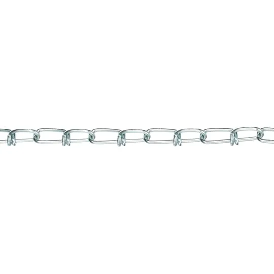 CHAIN METAL LION #2 ZINC PLATED STEEL 100'/BOX