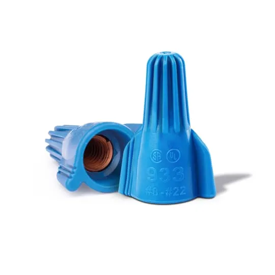 CONNECTOR WIRE NUT FOR #22 TO #8 10000/BOX BLUE