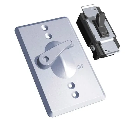 COVER RAINTIGHT 1G ALUMINUM VERTICAL SWITCH PACKED SILVER
