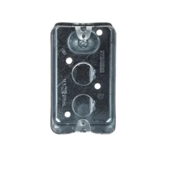 BOX METAL 1G 4X2-3/8X1-7/8"D 4-HOLES 1/2" KO W/O SIDE KO