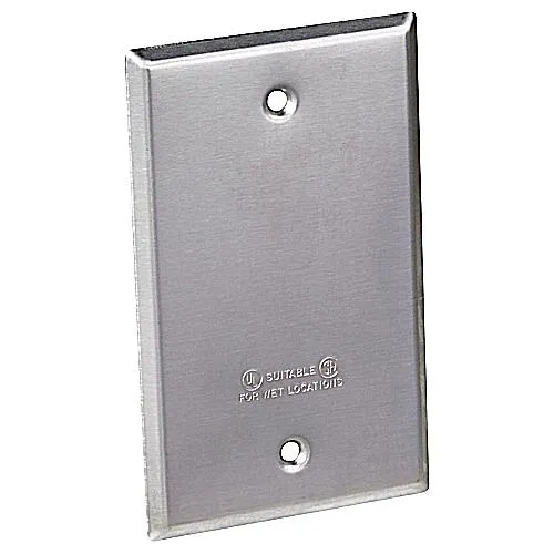 COVER RAINTIGHT 1G FS CAST ALUMINUM BLANK SILVER