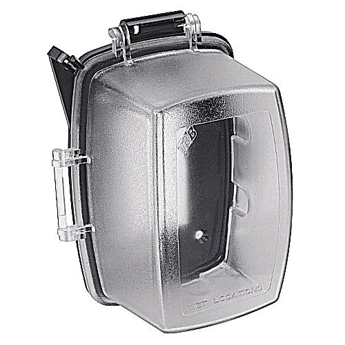 COVER 1G NON-METALLIC WHILE-IN-USE 5-1/2X4X2-7/8"D CLEAR