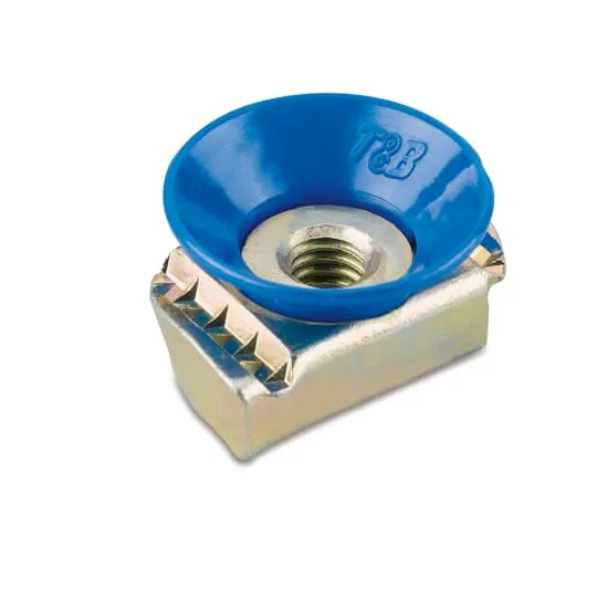 CONE NUT 3/8" STEEL GOLD-GALV