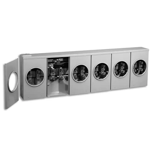 METER SOCKET OVERHEAD/UNDERG 200A 4JAW 100A 2P RIGHT HAND