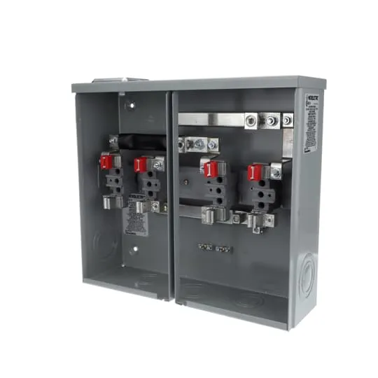 METER SOCKET OVERHEAD/UNDERG 200A 4-JAW 100A 2P LEFT HAND