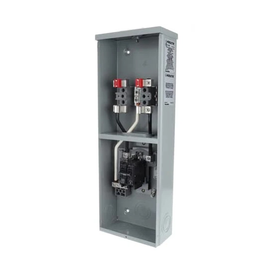 METER SOCKET COMBINAT.4-JAW & 100A 2P 120/240V 22KA BKR