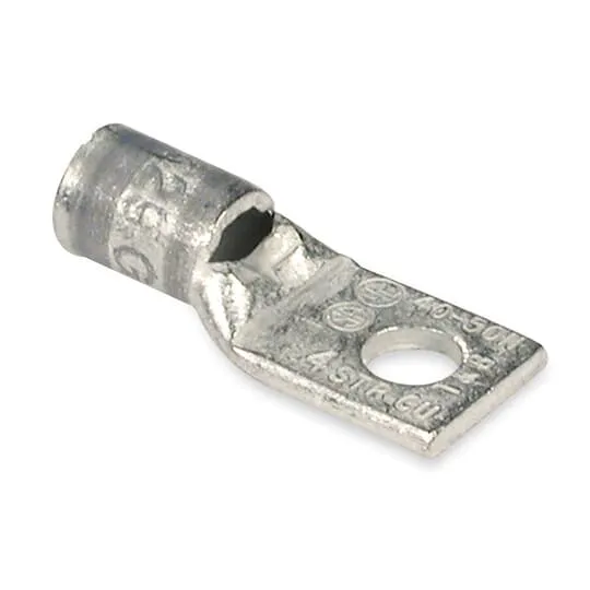 LUG COMPRESSION #4 COPPER WIRE 1/4" HOLE GREY