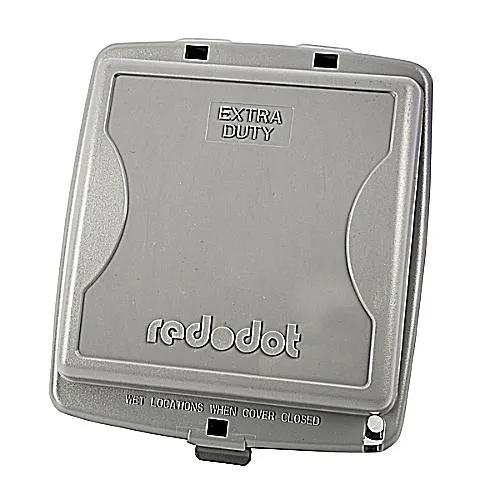 COVER 2G NON-METALLIC WEATHERPROOF EXTRA-DUTY GRAY