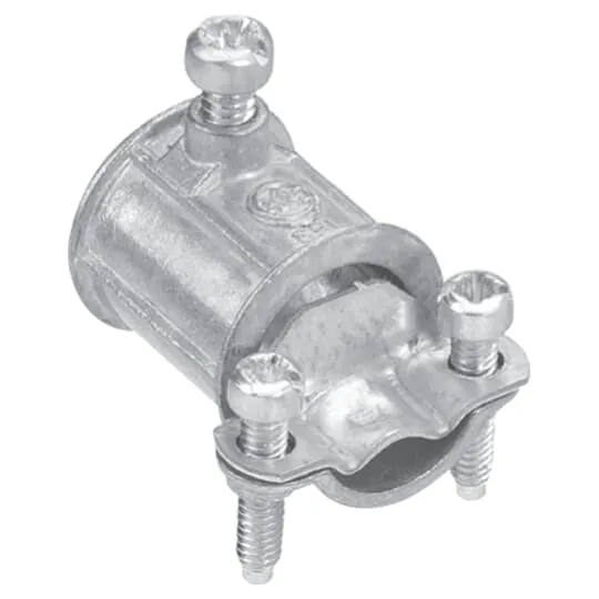 COUPLING COMBINATION 1/2" EMT - 1/2" FLEX SET SCREW ZINC