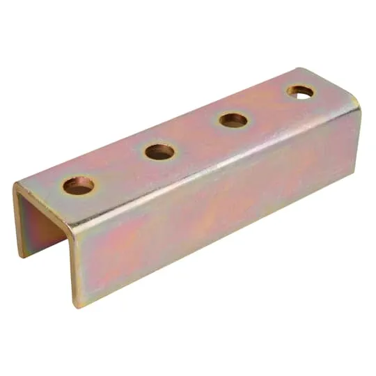 FITTING SPLICE U SHAPE 4-HOLE 7-1/4" LENGTH GOLDGALV