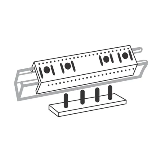 FITTING JOINER REINFORCING PLATE WITH NUTS ELECTROGALV.