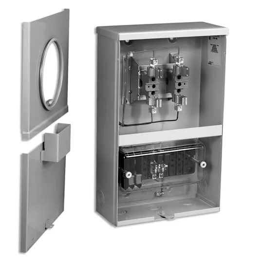 METER SOCKET TRANS.RATED 20A 600V 4-JAW LOWER TEST SWITCH