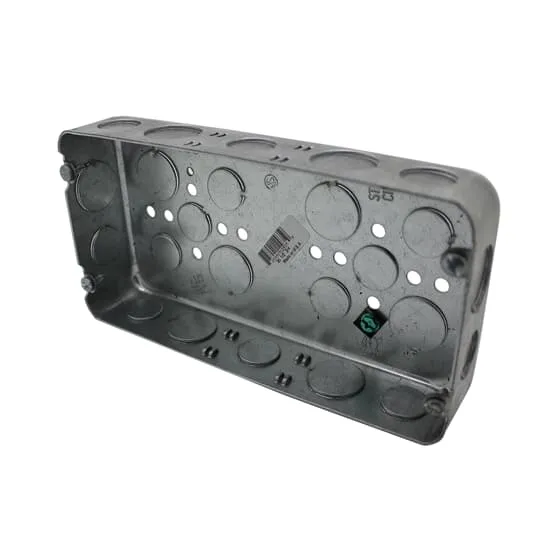 BOX METAL 3G 4-1/2X8-5/8X1-5/8"D 1/2-3/4" 17 KO