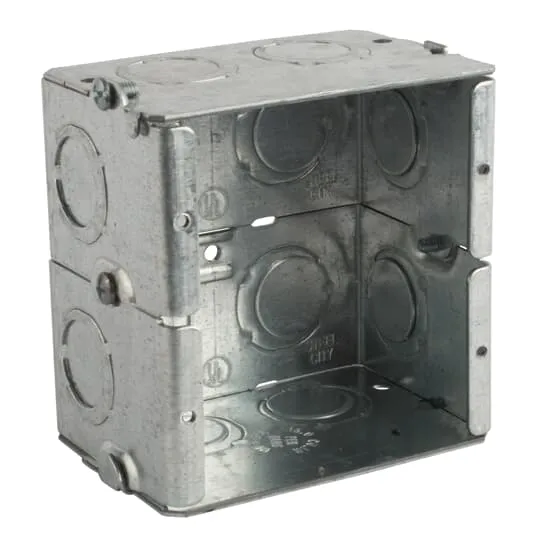 MASONRY STEEL BOX 3-3/4X3-3/4X2-1/2 GANGABLE