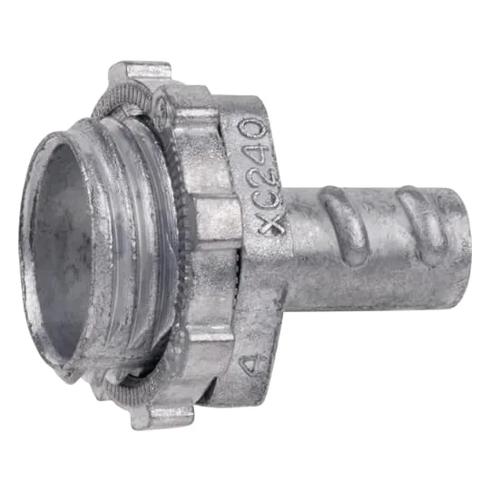 CONNECTOR BX/FLEX 3/8" SCREW-IN ZINC