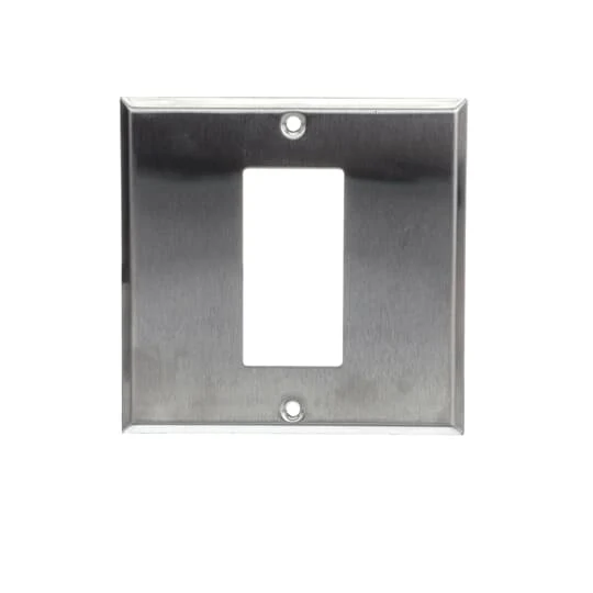 COVER METAL SQUARE 4" CONVERSION KIT FOR GFCI STAINLESS