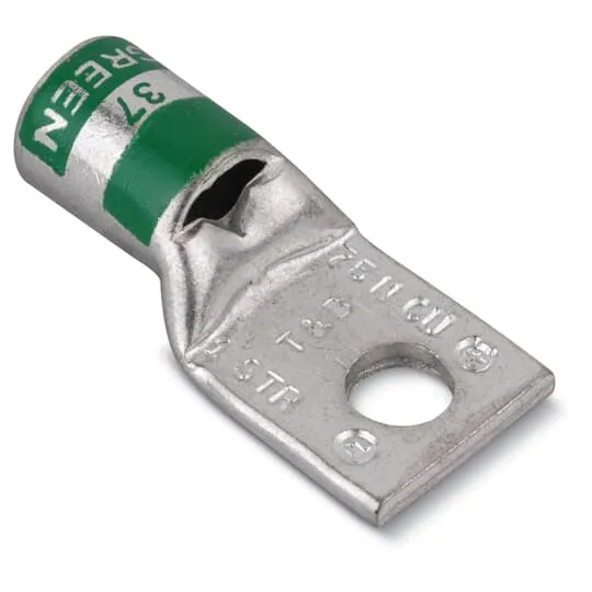 LUG COMPRESSION #1 COPPER WIRE 3/8" HOLE GREEN