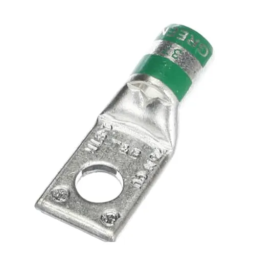 LUG COMPRESSION #1 COPPER WIRE 5/16" HOLE GREEN