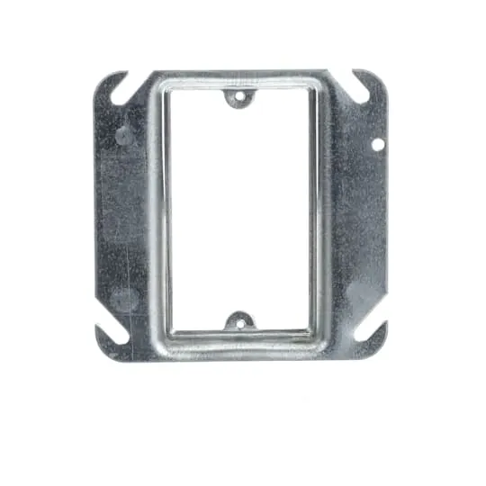 COVER METAL 1G 5/8" RAISED FOR 4" SQUARE BOX