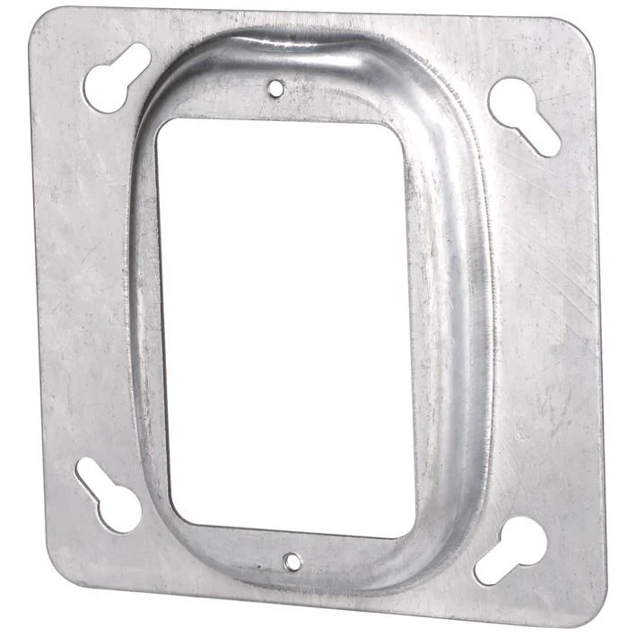 COVER METAL 1G 1/2" RAISED FOR 4" SQUARE BOX