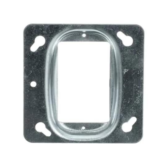 COVER METAL SQUARE 4" 1/2" RAISED FOR 1-DEVICE