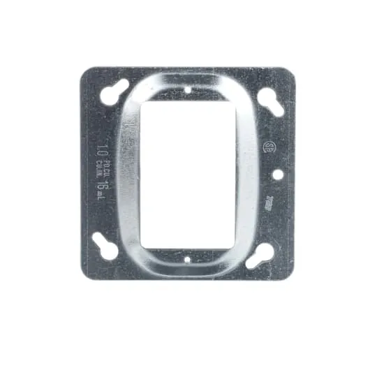COVER METAL SQUARE 4" 1/8" RAISED FOR 1-DEVICE