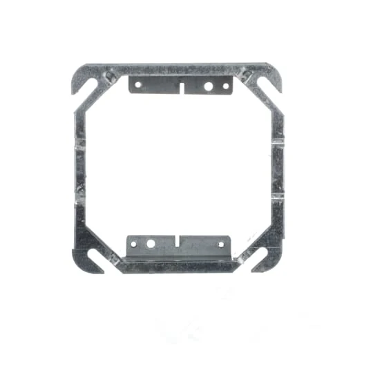 COVER METAL 2G 1-1/2" RAISED FOR 4" SQUARE BOX