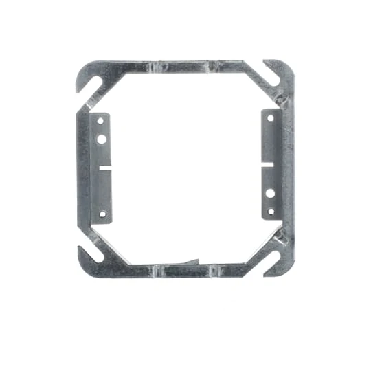 COVER METAL 2G 1/2" RAISED FOR 4" SQUARE BOX