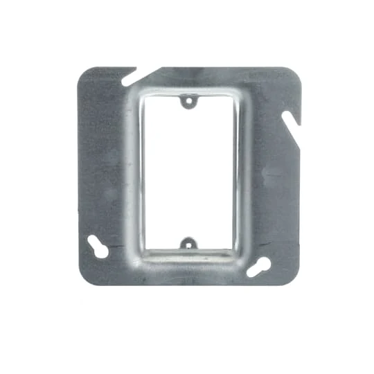COVER METAL SQUARE 4-11/16" 5/8" RAISED FOR 1-DEVICE