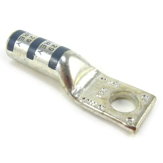 ABB - LUG COMPRESSION LONG BARREL #4 COPPER 3/8" HOLE GREY