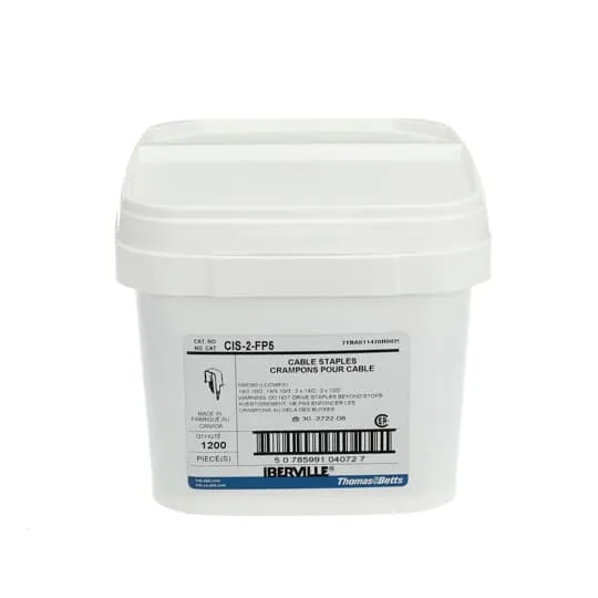 CABLE STAPLE 0.54"W X 0.44"H STEEL