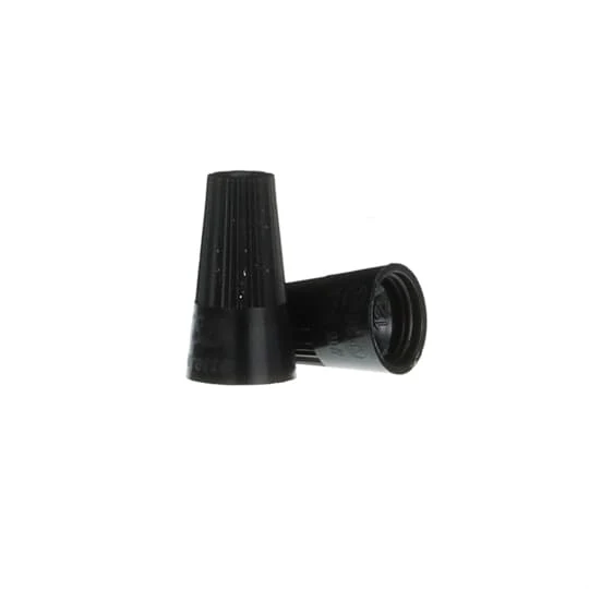 CONNECTOR WIRE NUT H-TEMP 2C#20 TO 3C#16 100/PKG BLACK
